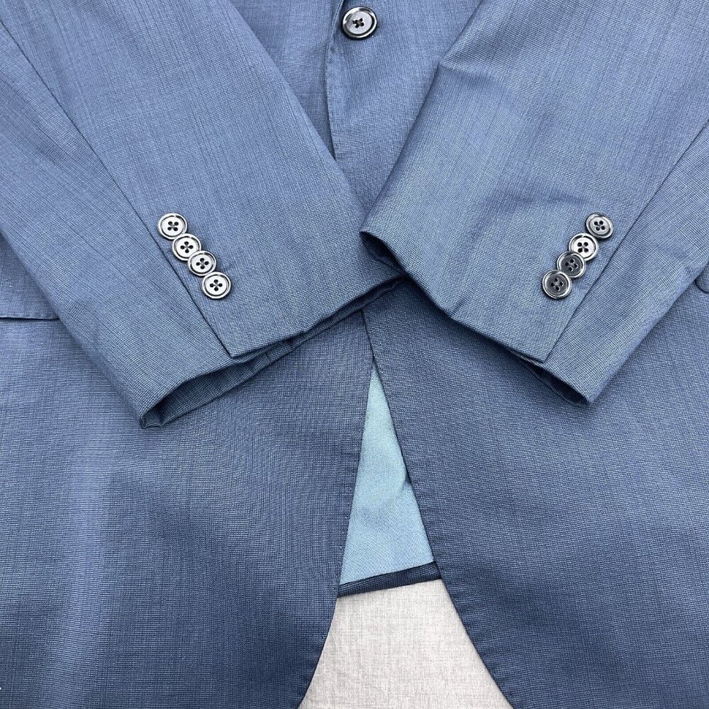 CCS Suit Men 51R/43W x 30L Dynamic Concept Blue‎ Wool Classic Career 2pc - Picture 3 of 16